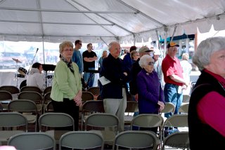 Alice Voegeli, Joe Tiffany, Hazel Kundert and John Casey watching the festivities.